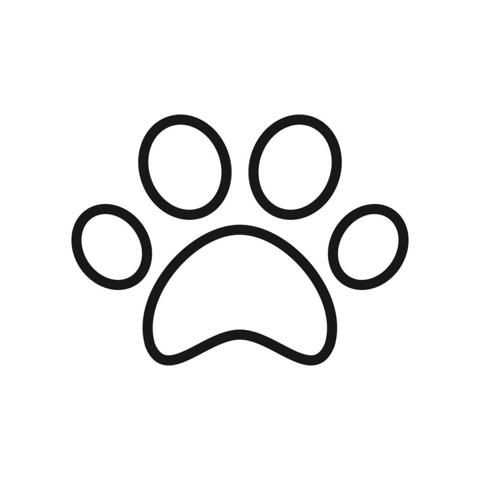 paw print icon vector design illustration