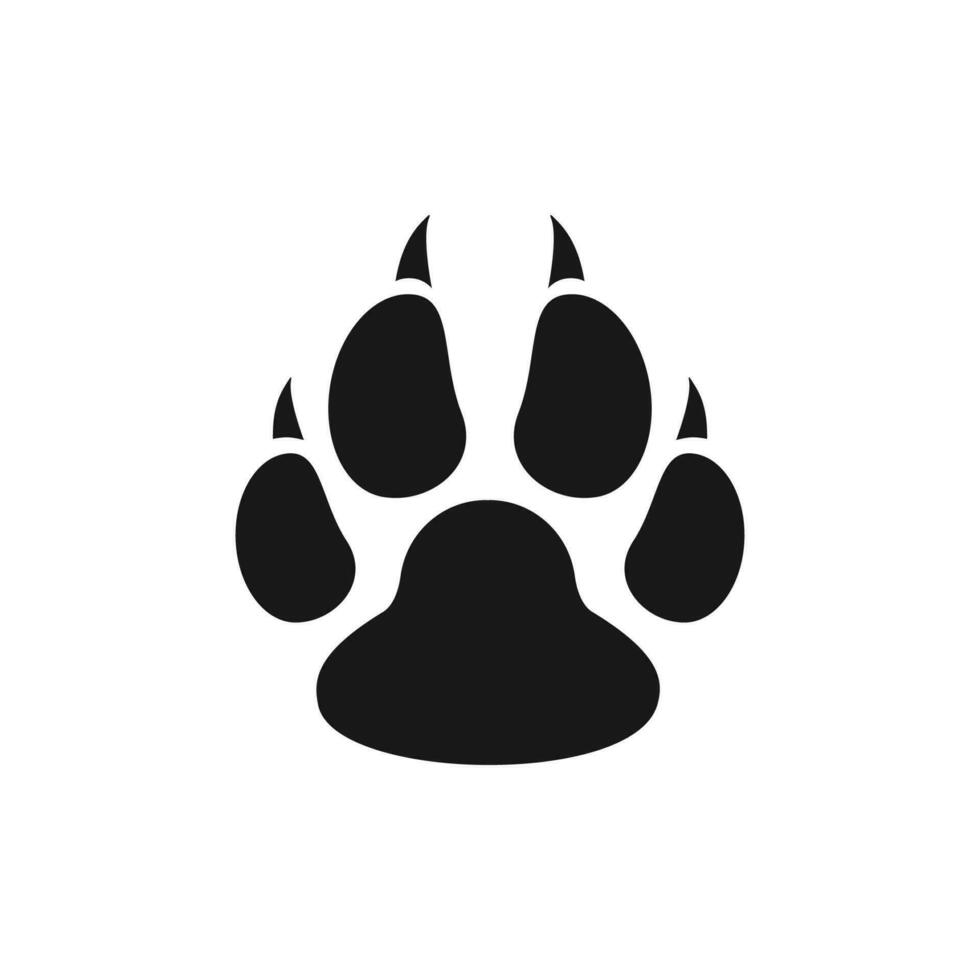 paw print icon vector design illustration