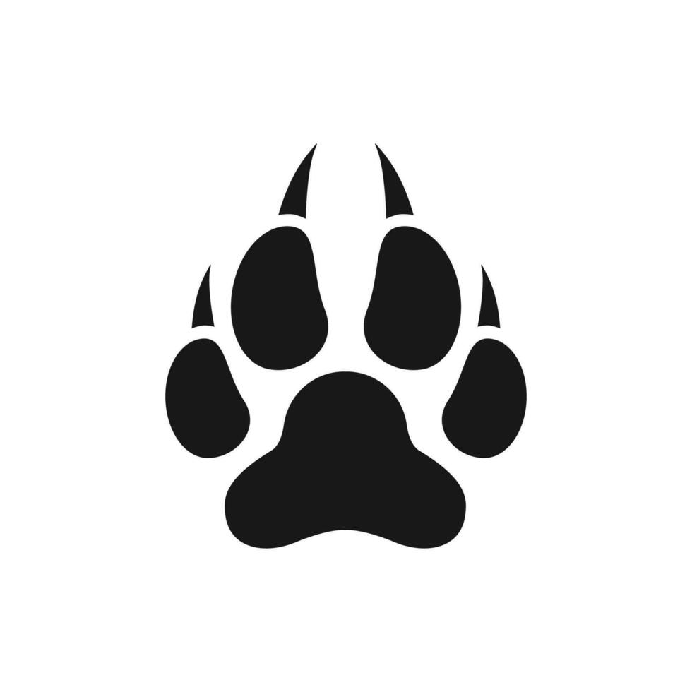 paw print icon vector design illustration