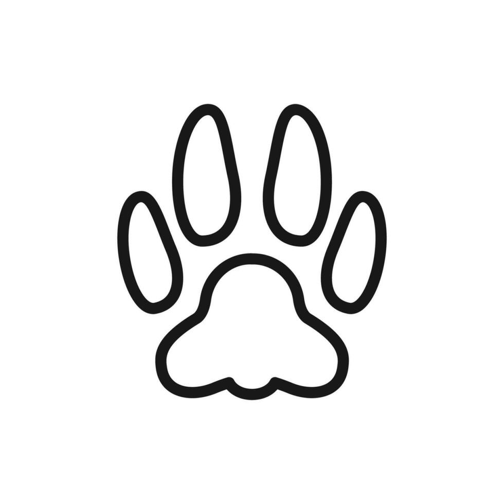 paw print icon vector design illustration