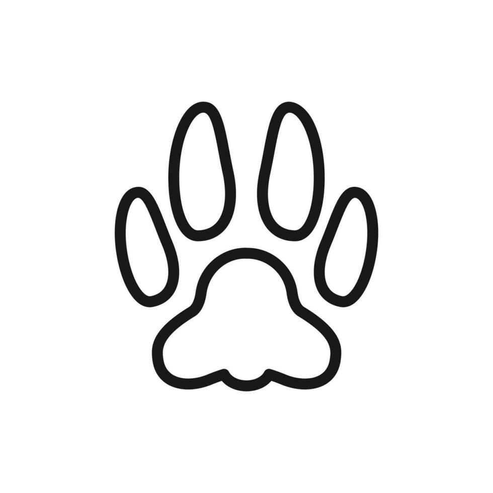 paw print icon vector design illustration