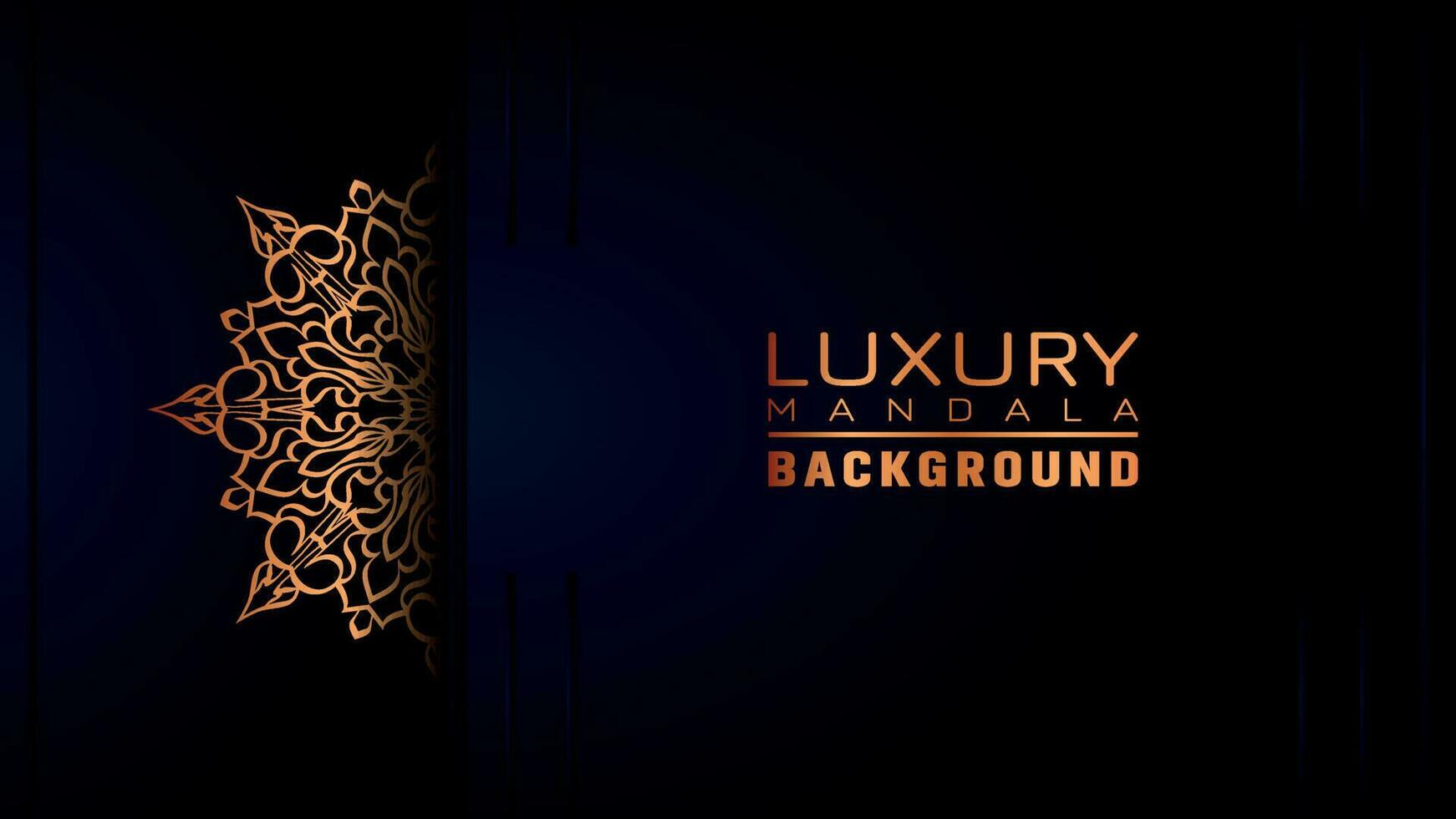 Luxury ornamental mandala background, arabesque style vector