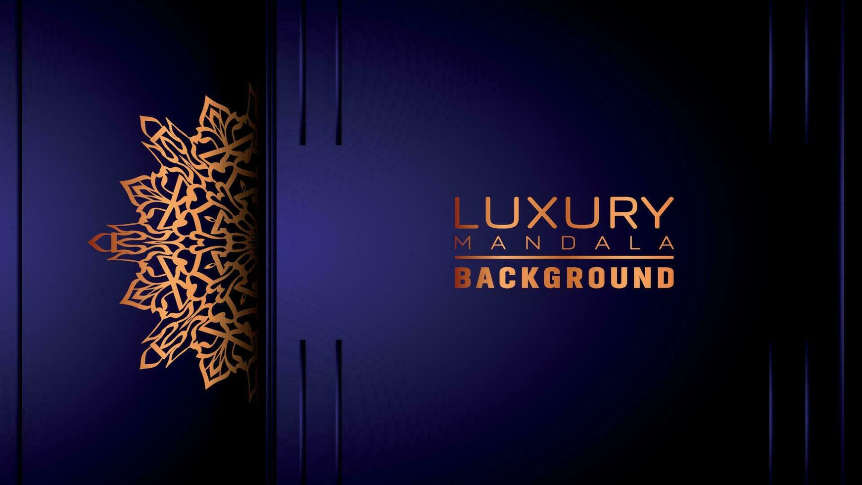 Luxury ornamental mandala background, arabesque style vector