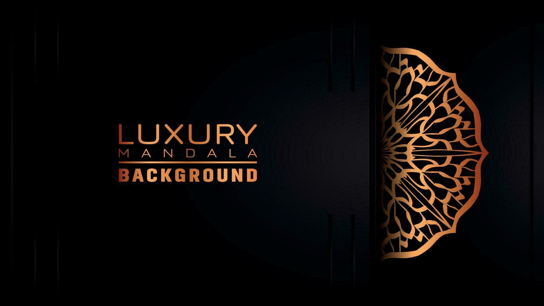 Luxury ornamental mandala background, arabesque style vector