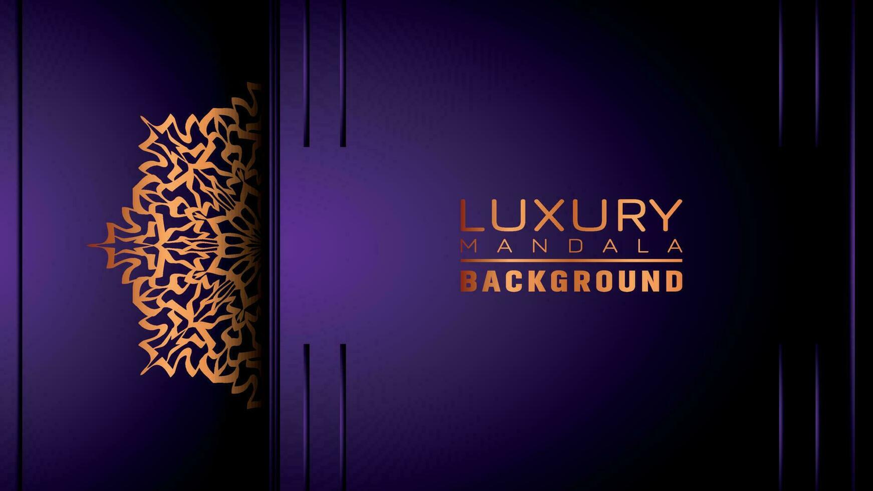 Luxury ornamental mandala background, arabesque style vector