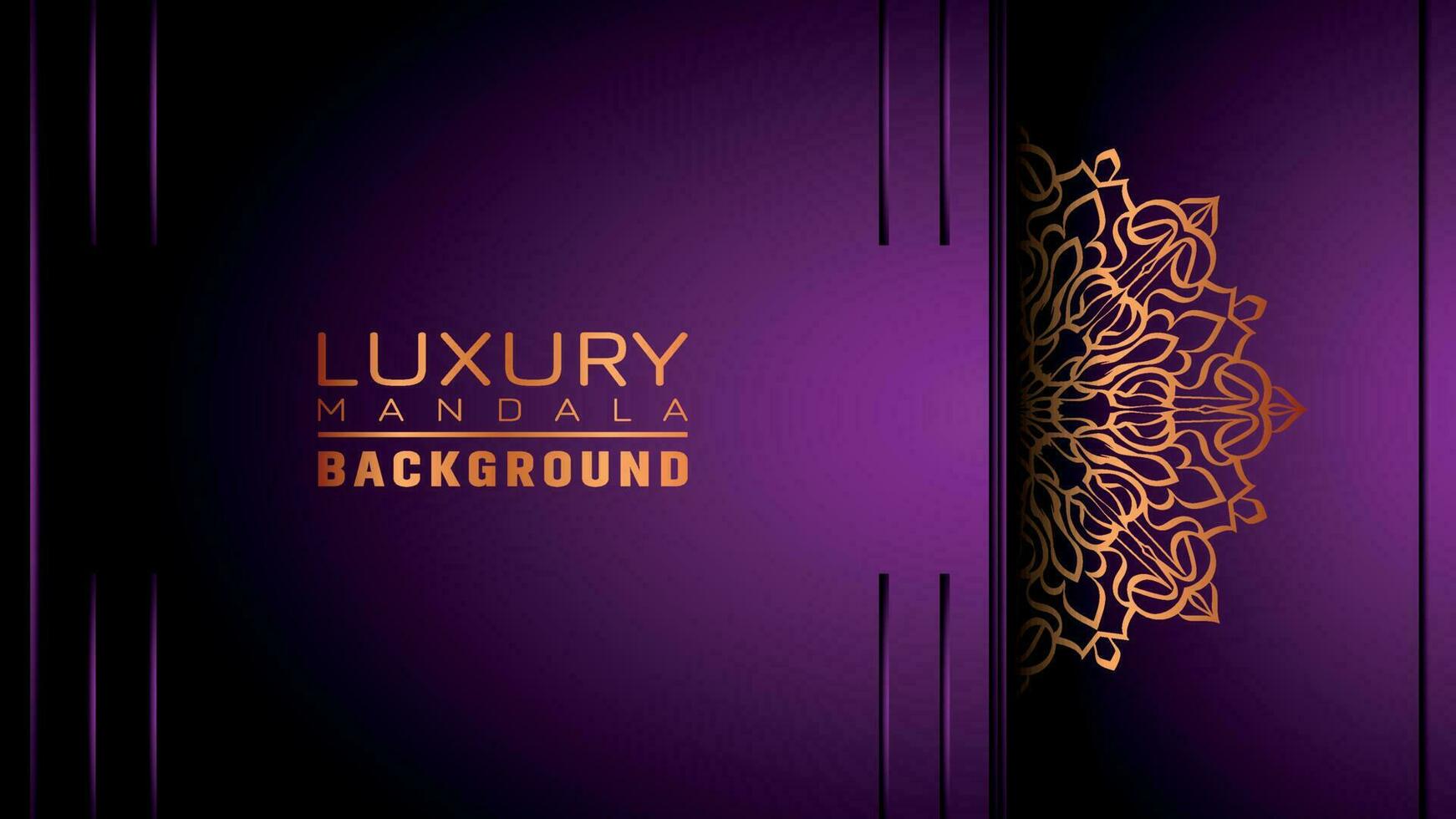 Luxury ornamental mandala background, arabesque style vector