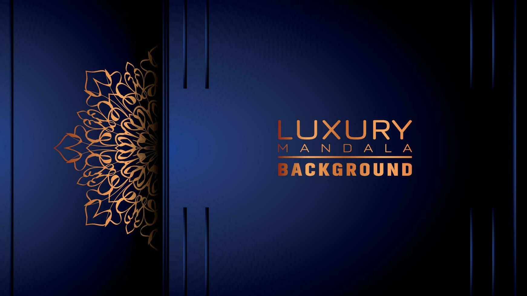 Luxury ornamental mandala background, arabesque style vector