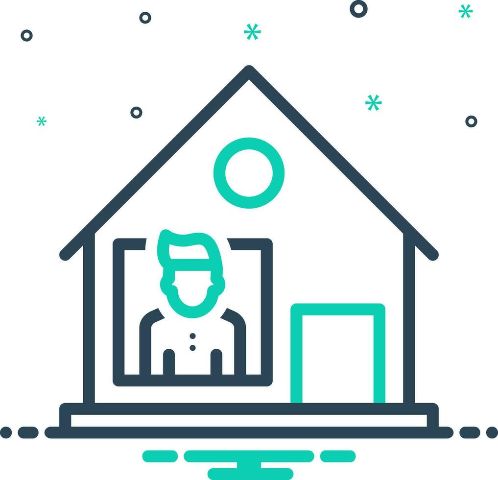 mix icon for stayed vector