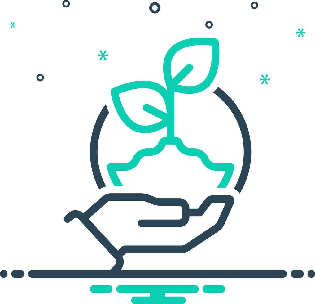 mix icon for sustainability vector