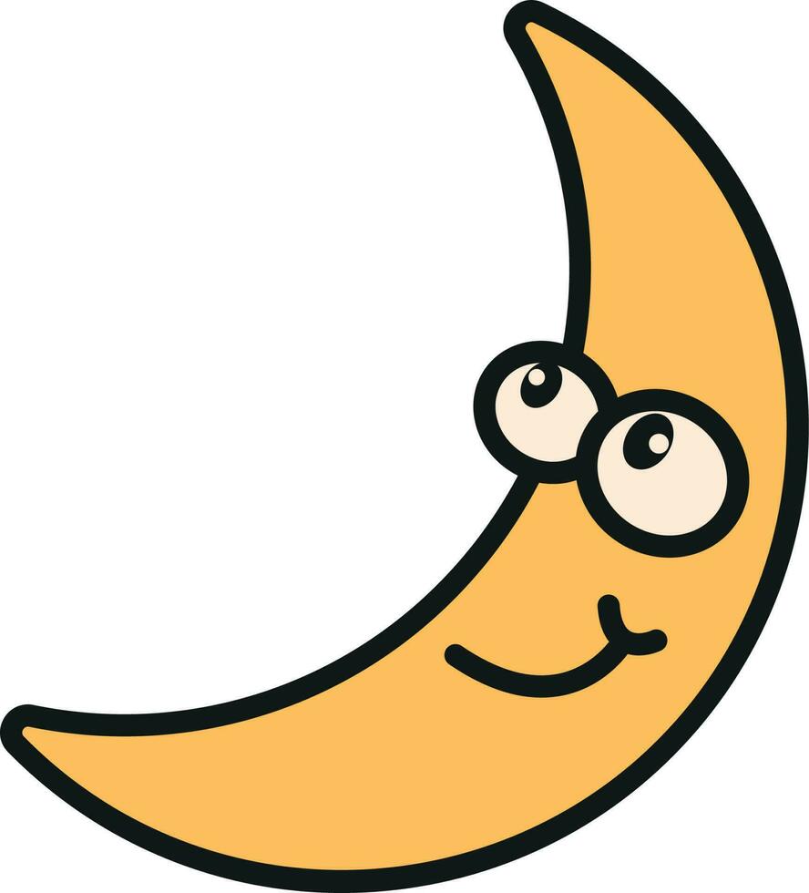 Clockwork Retro Moon In The Style Of The 70s Vector Illustration clockwork-retro-moon-in-the-style-of-the-70s-vector-illustration