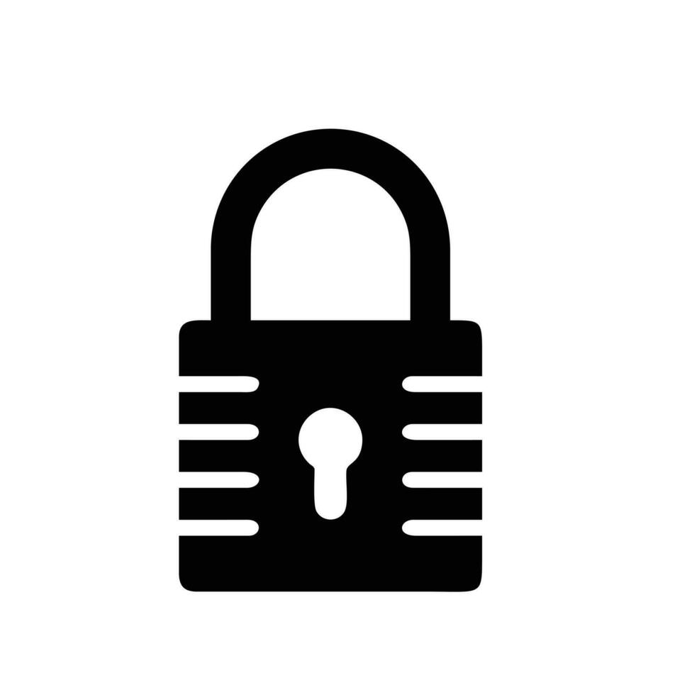 Lock security icon symbol vector image. Illustration of the key secure access system vector design. EPS 10