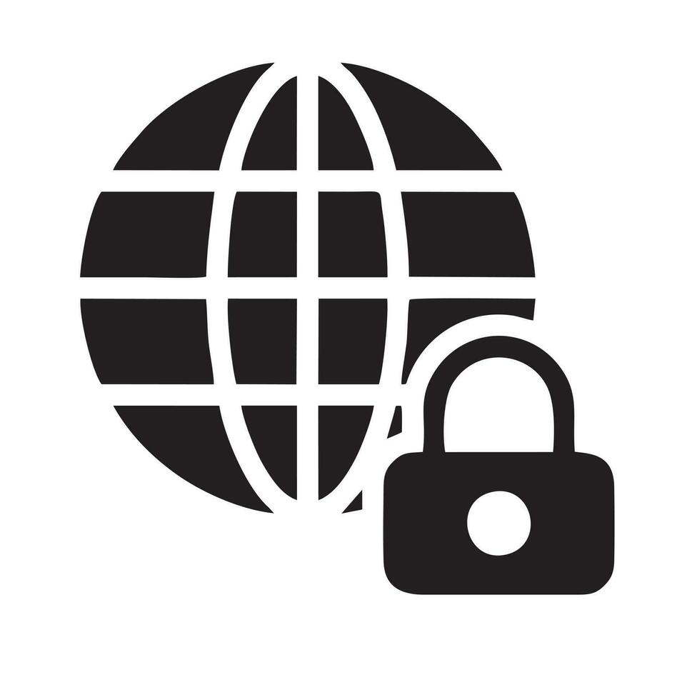 Lock security icon symbol vector image. Illustration of the key secure access system vector design. EPS 10
