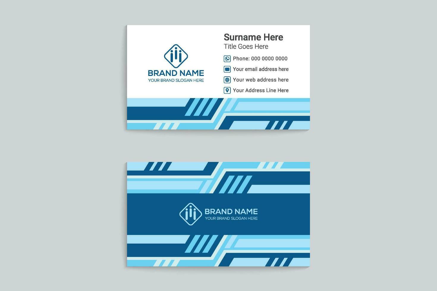 Business card template design vector