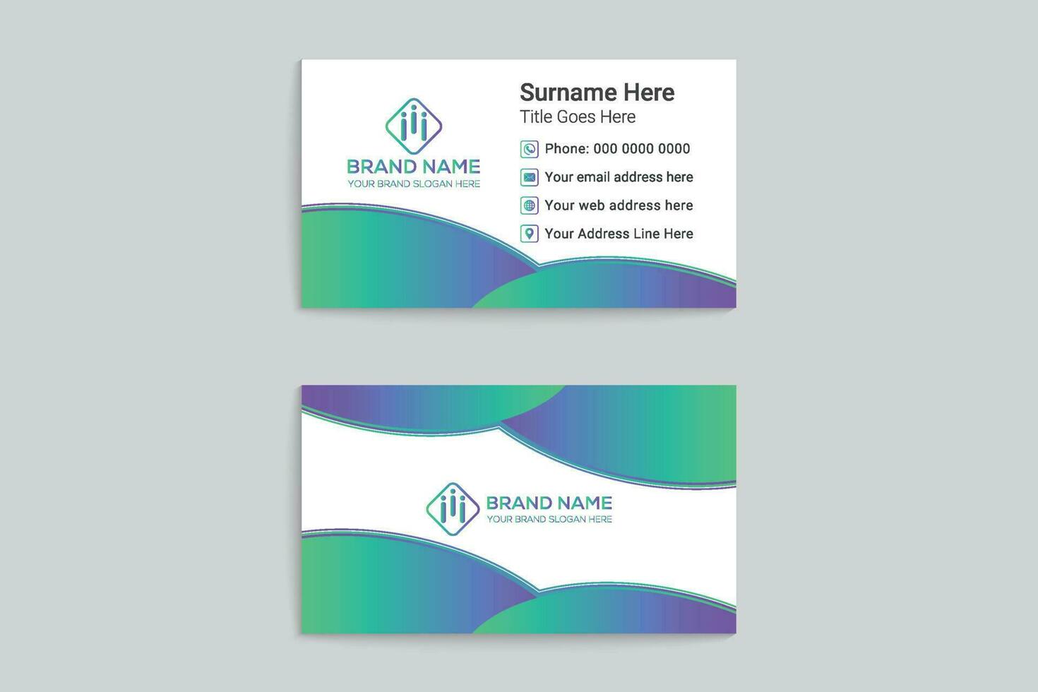 Modern business card template vector