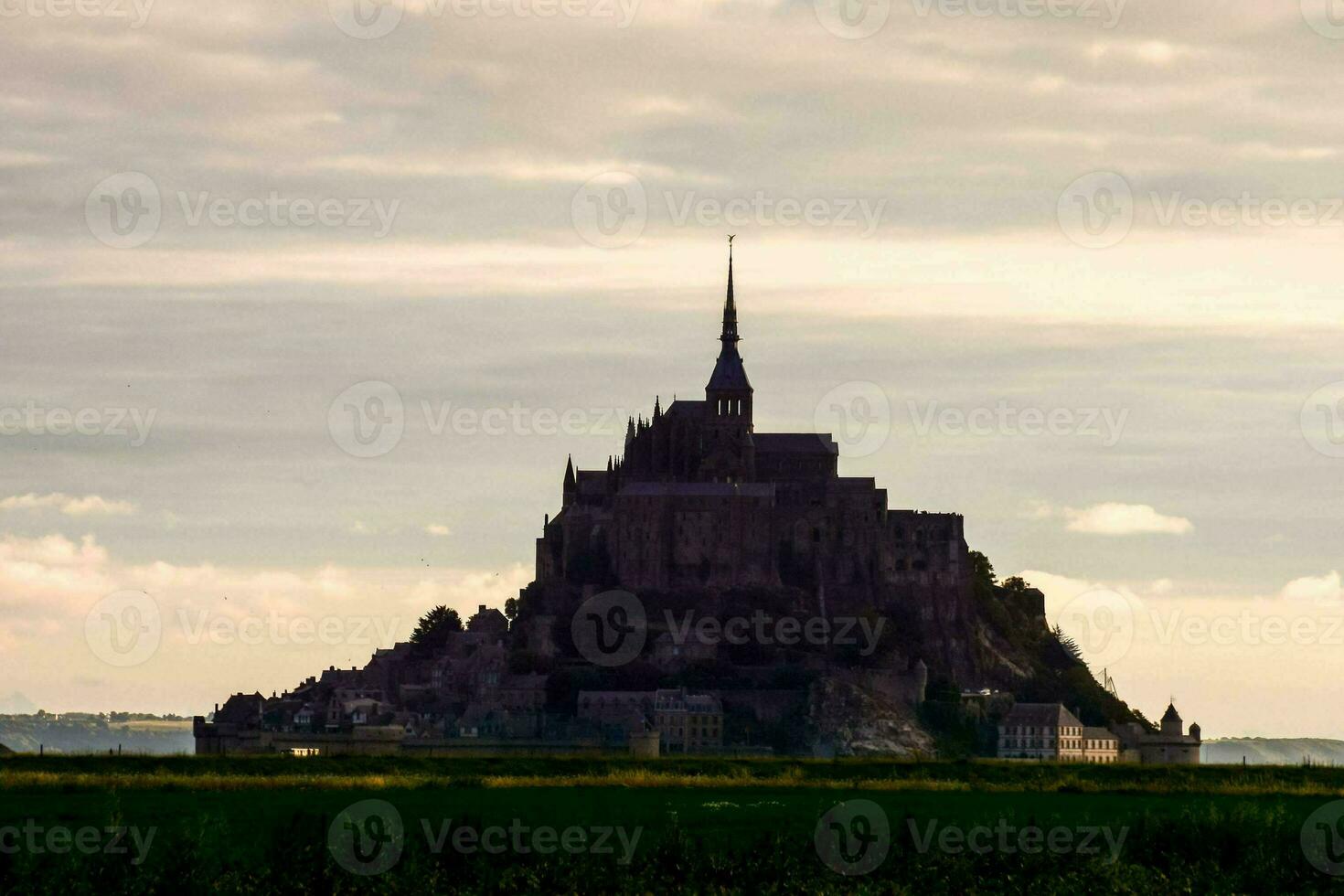 Le Mont Saint-Michel tidal island, Normandy, northern France photo