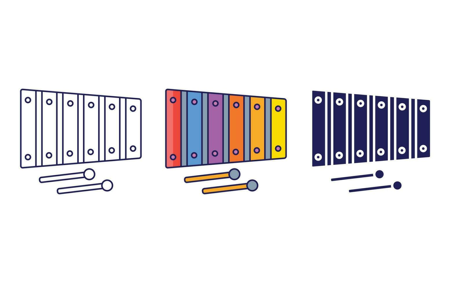 Xylophone vector icon