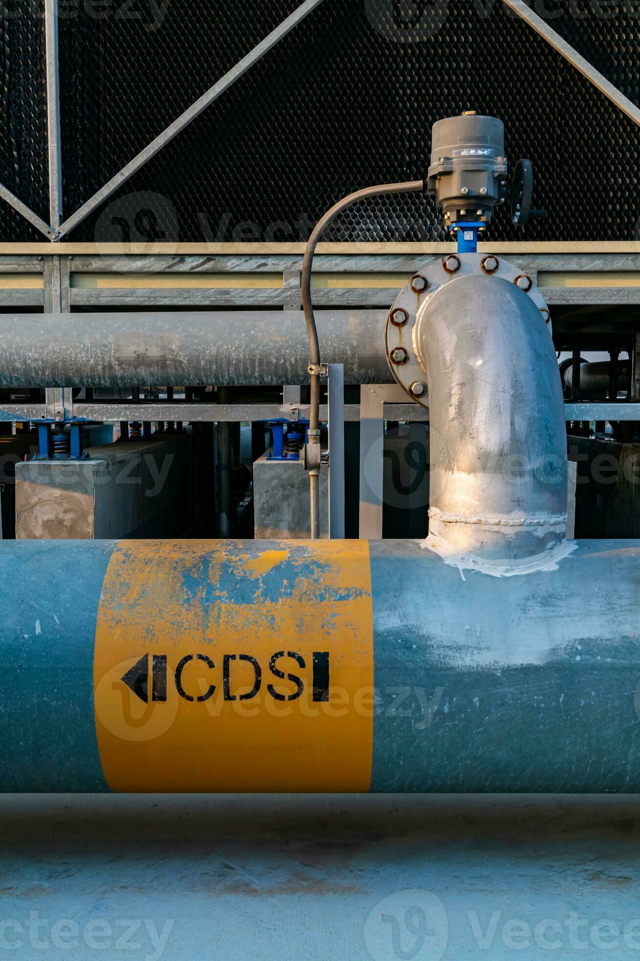 Open or close valve of cooling tower,butterfly valve beside of cooling