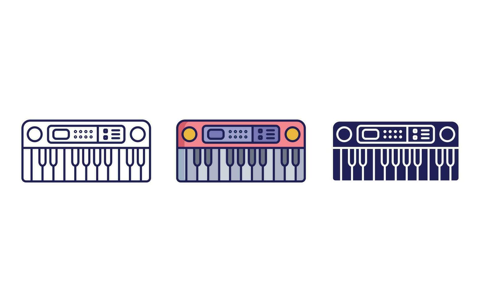 Music Keyboard vector icon