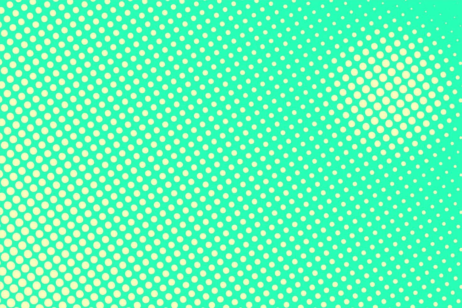 Turquoise background with halftone dots. Retro pop art background. vector