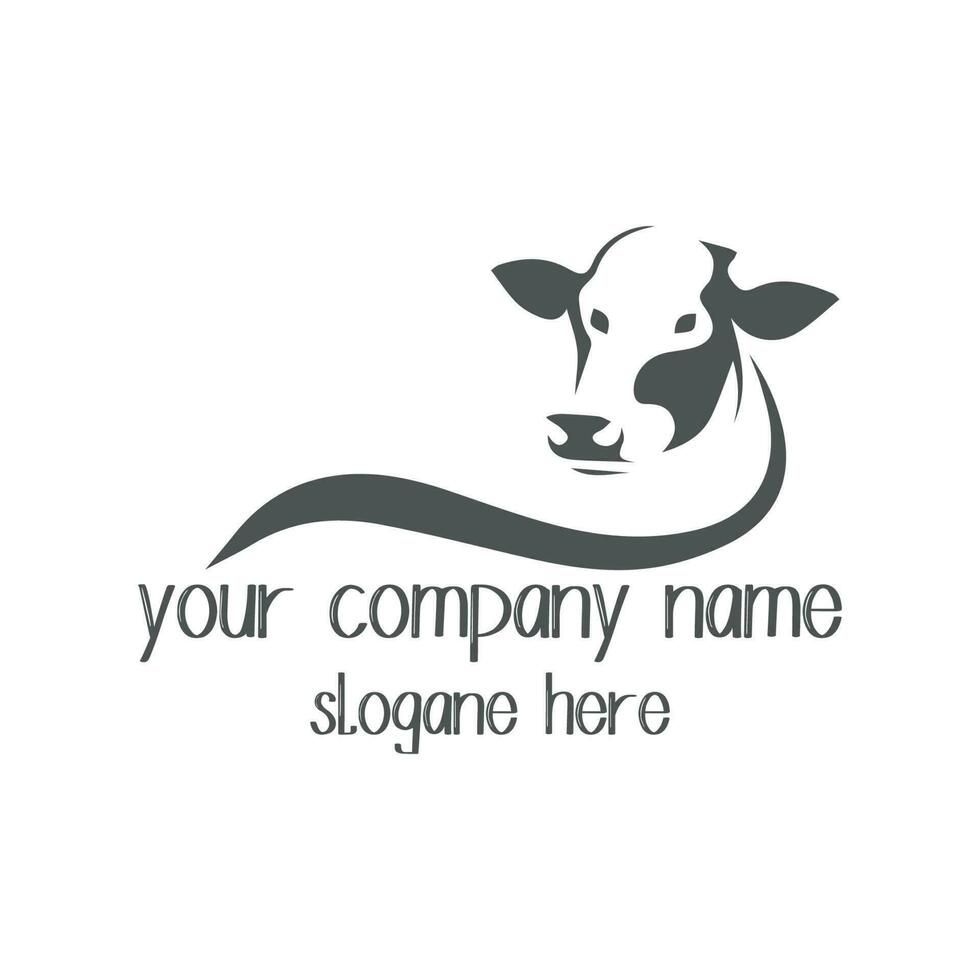 Cow logo design. vector