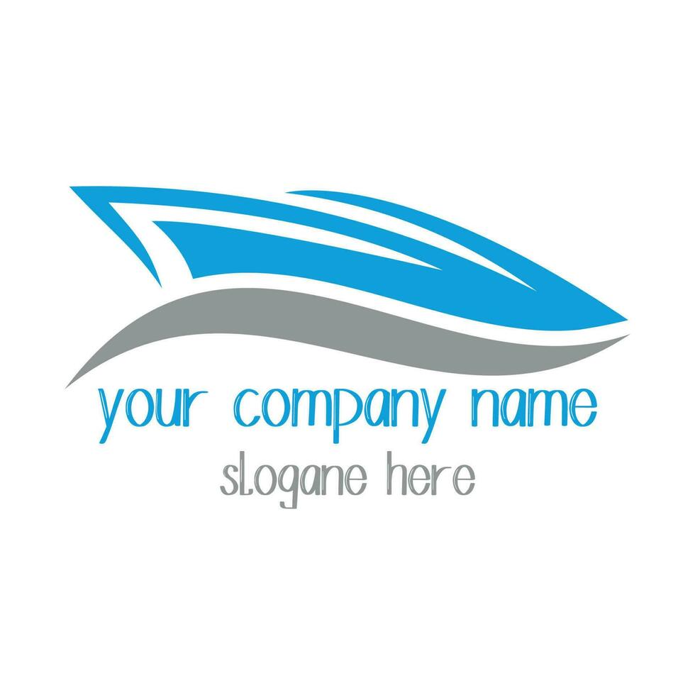 Boat logo design. vector