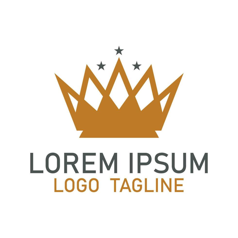 Crown logo icon design. vector