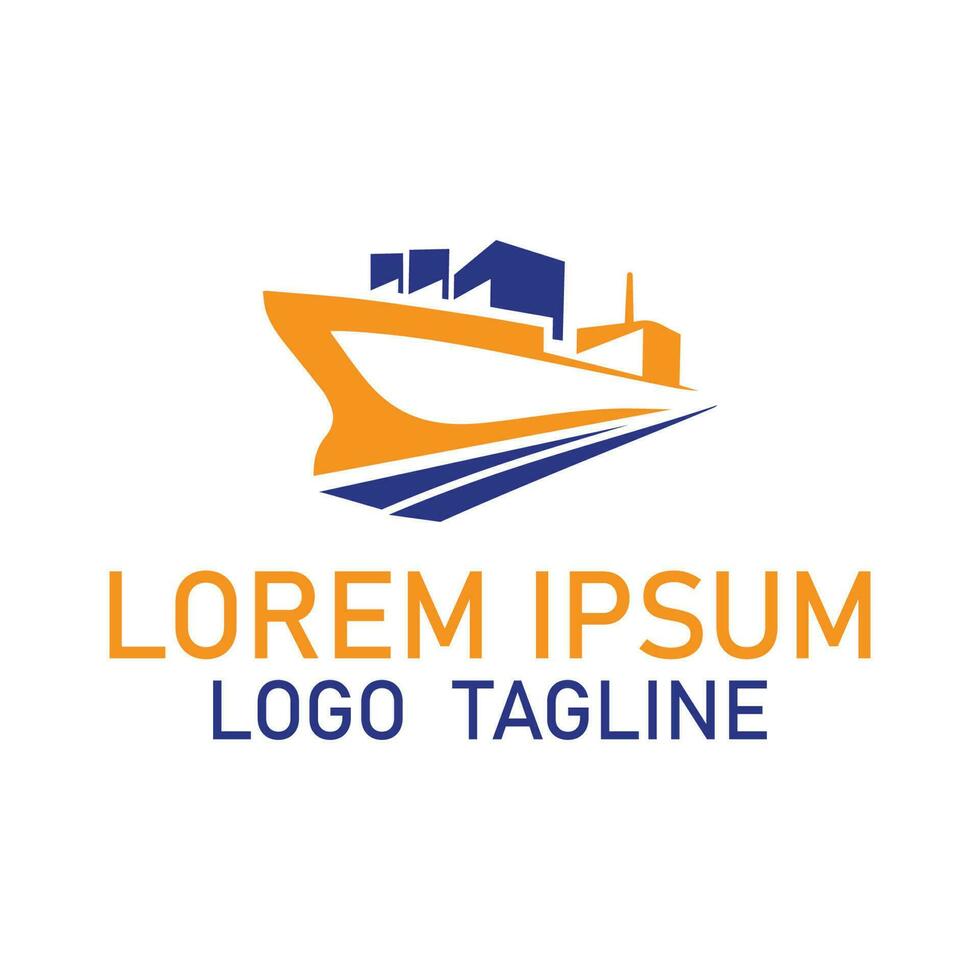 Ship logo design vector