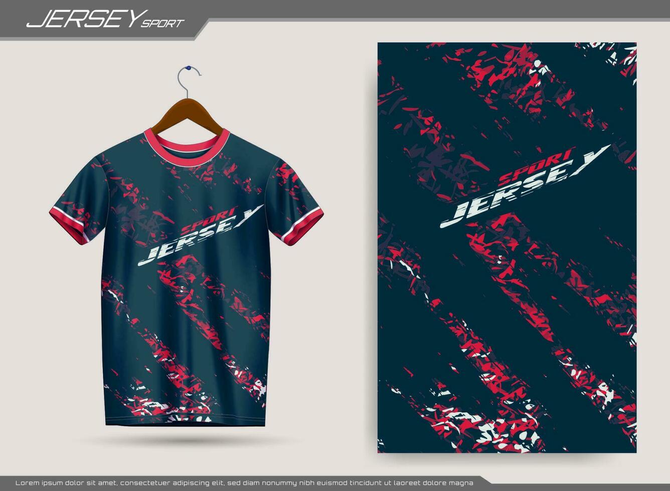 Jersey sports t-shirt design. Suitable for jersey, background, poster, etc. vector