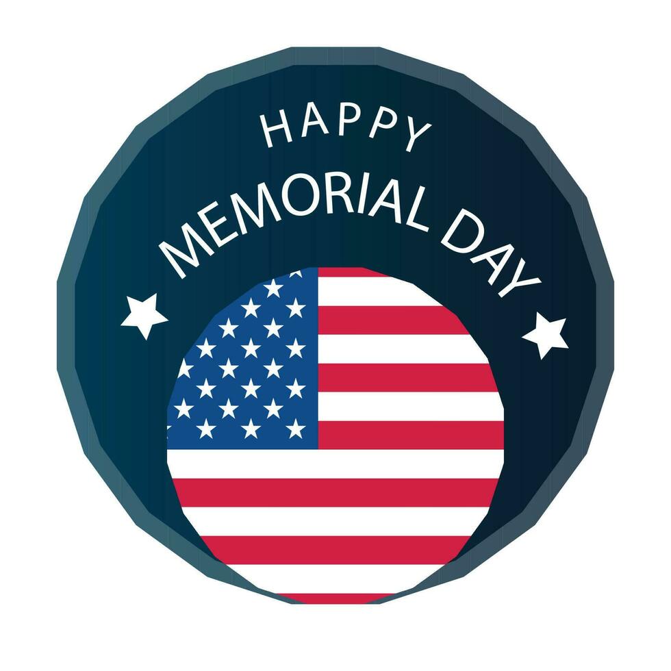 Happy Memorial Day Background design free vector, National American Holiday Illustration Design, vector