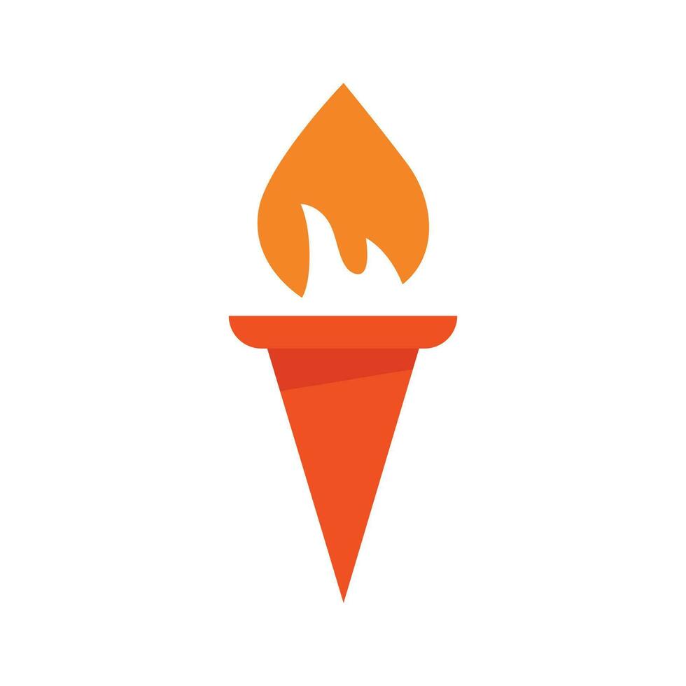 Torch logo vector design