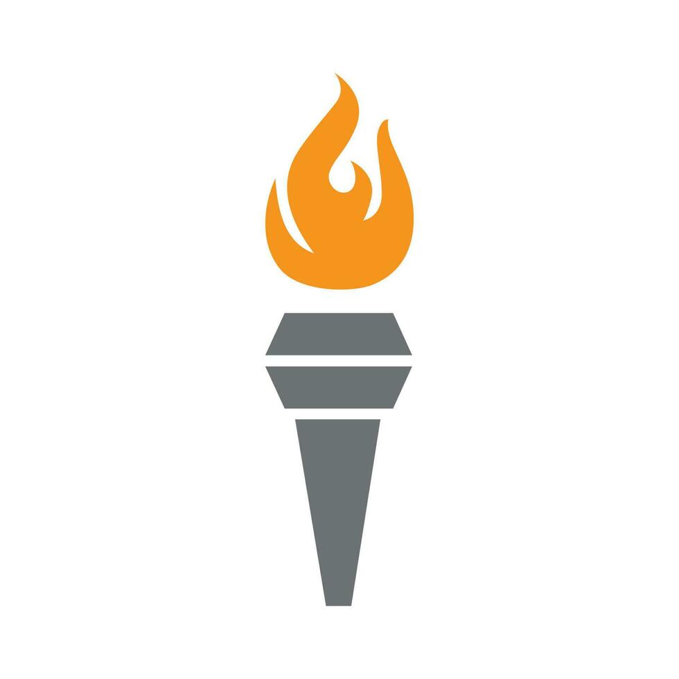 Torch icon vector design