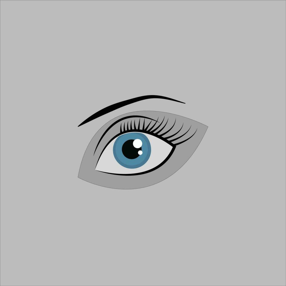 bonito mujer ojo vector