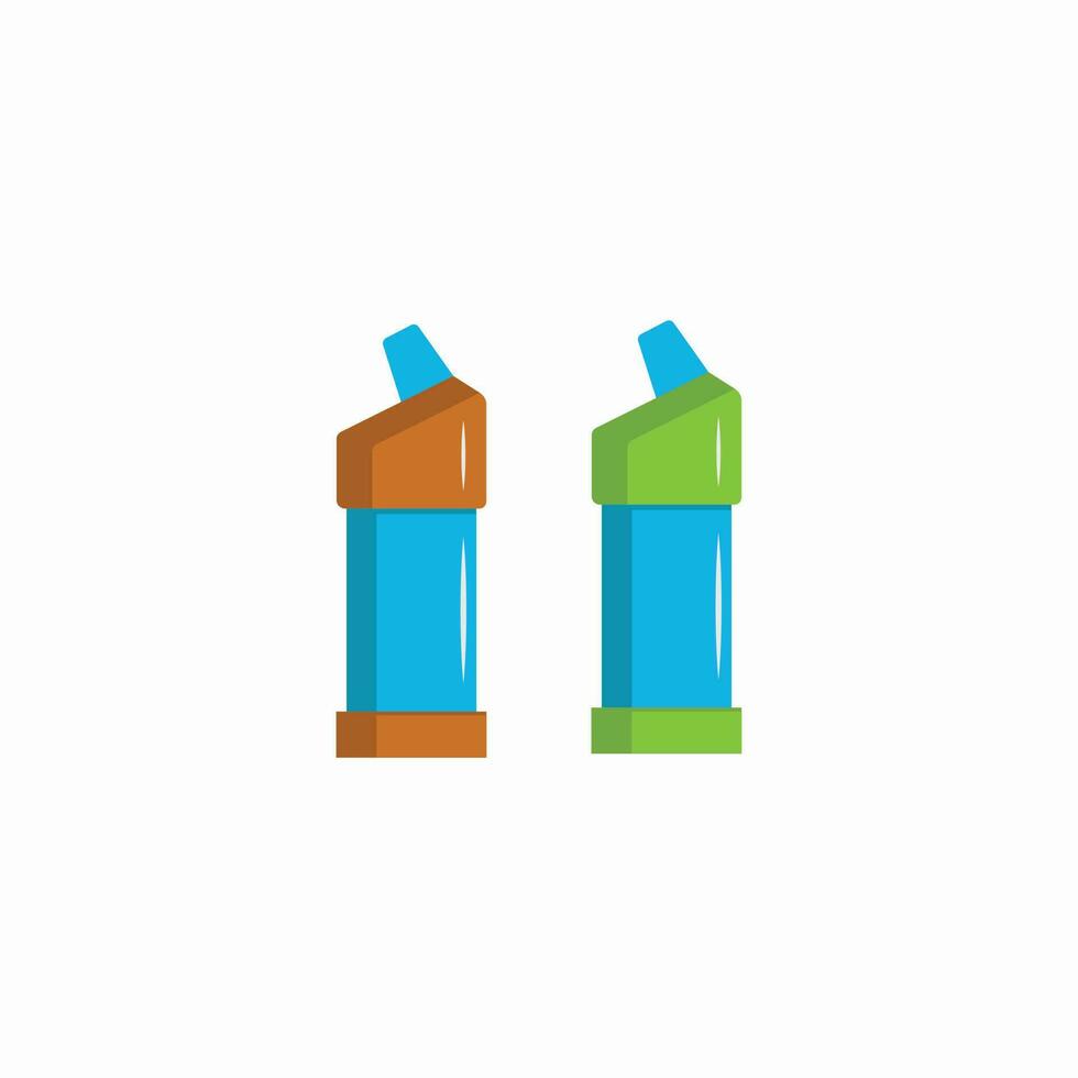 Toilet cleaner bottle vector