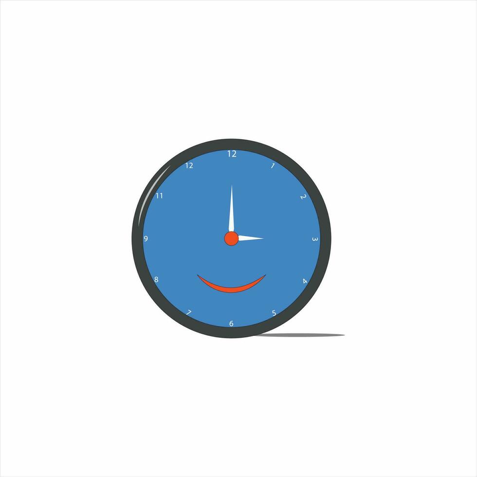 icono de reloj en estilo plano, temporizador sobre fondo de color. elemento de diseño vectorial vector