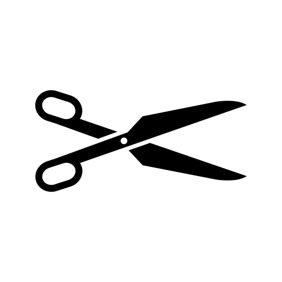Scissors vector icon. barber illustration sign. cut symbol. hairdresser logo.