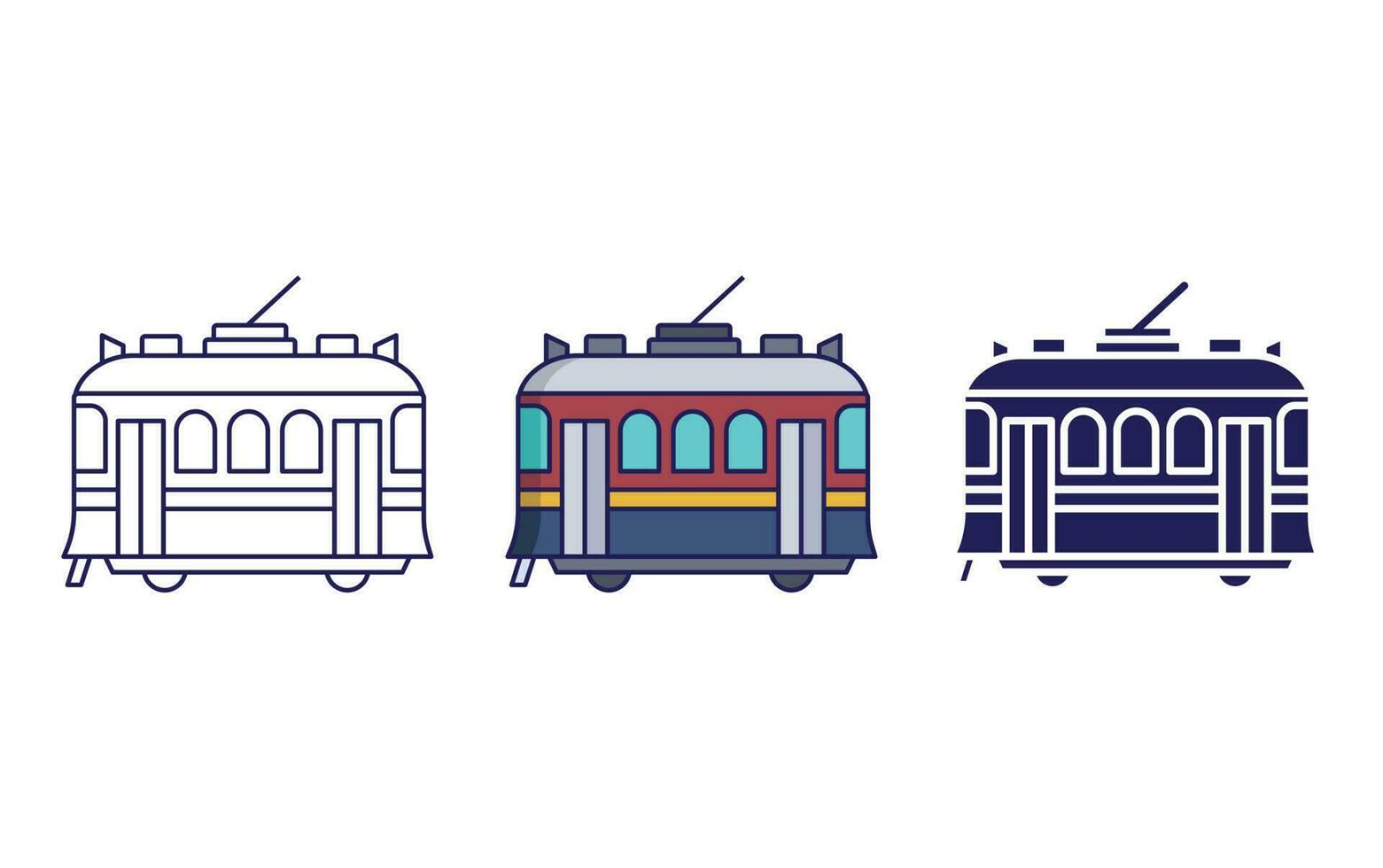 Tram vector icon