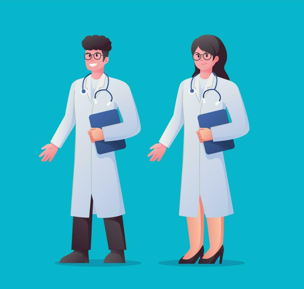 Doctor or surgeon characters vector illustration