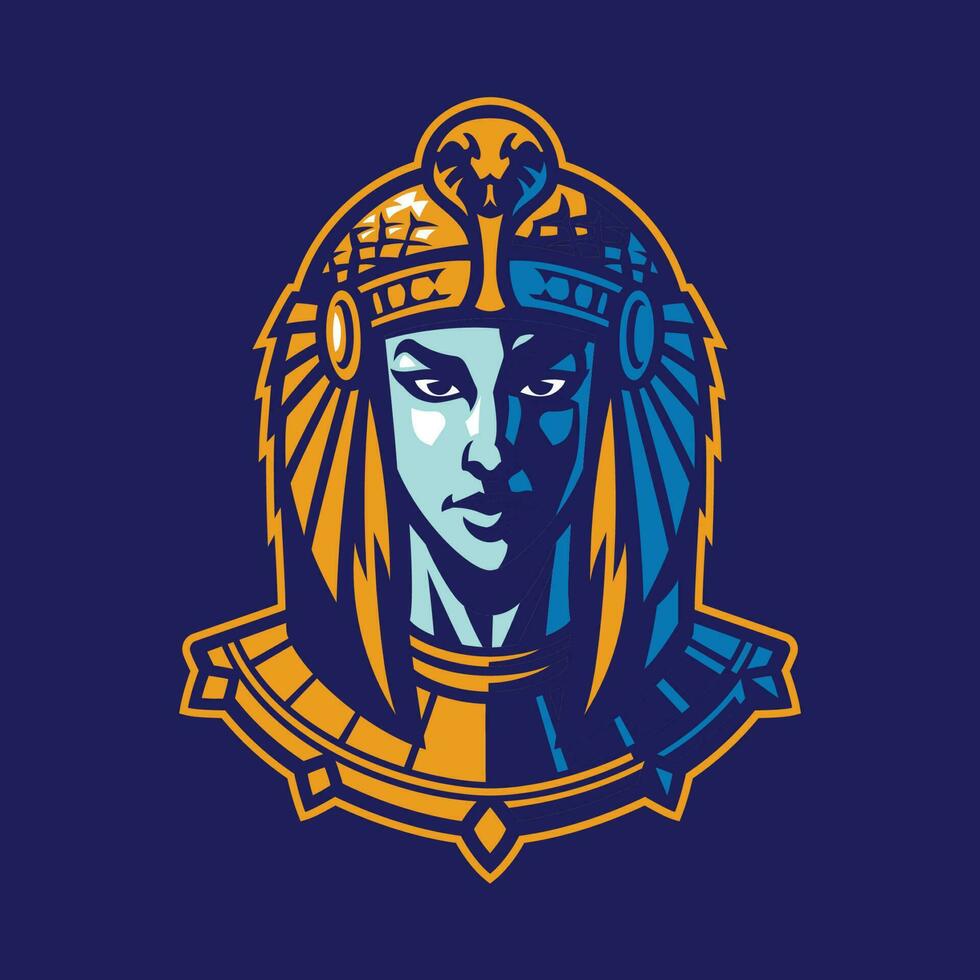 isis Dios de antiguo egipcio logo vector