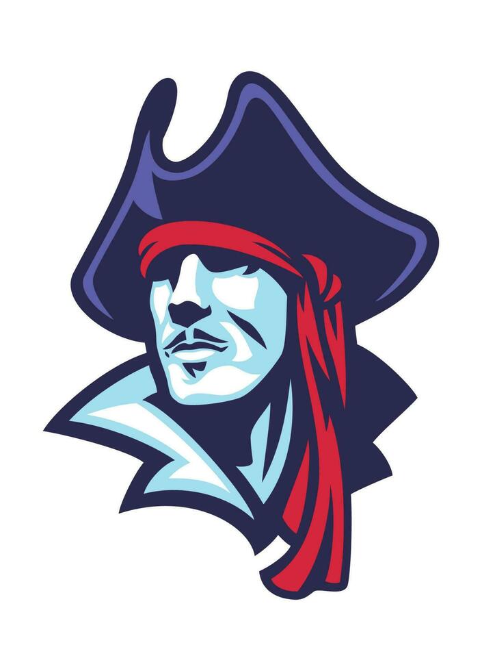 Pirate Head Sport Logo vector