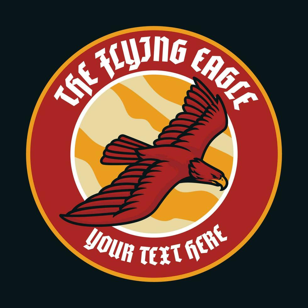 Flying Eagle Badge Logo vector