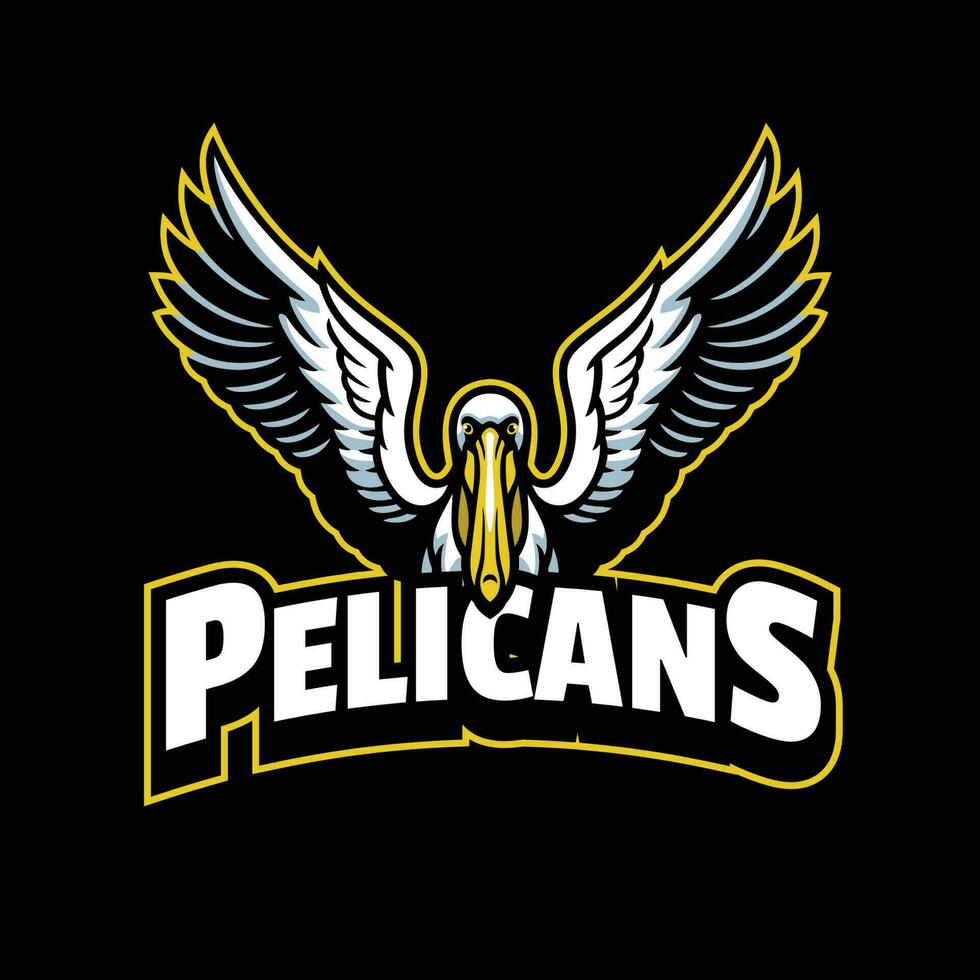 Pelican Mascot Sport Logo Style vector