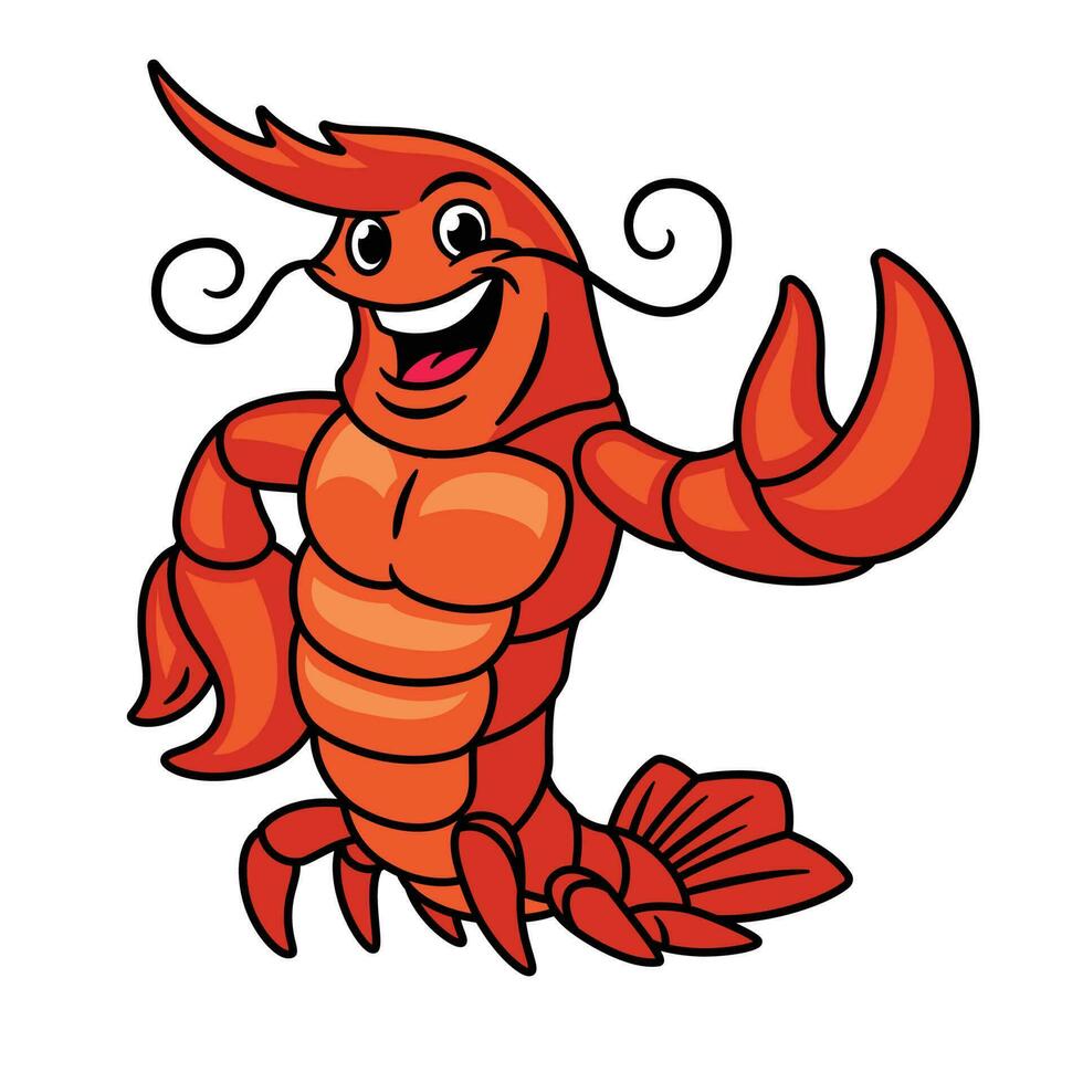 Lobster Mascot Logo Character vector