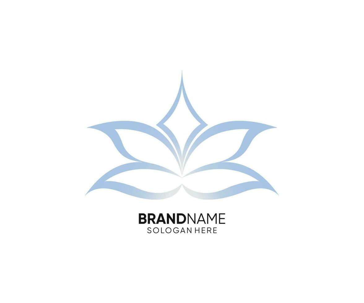 Lotus logo design vector template