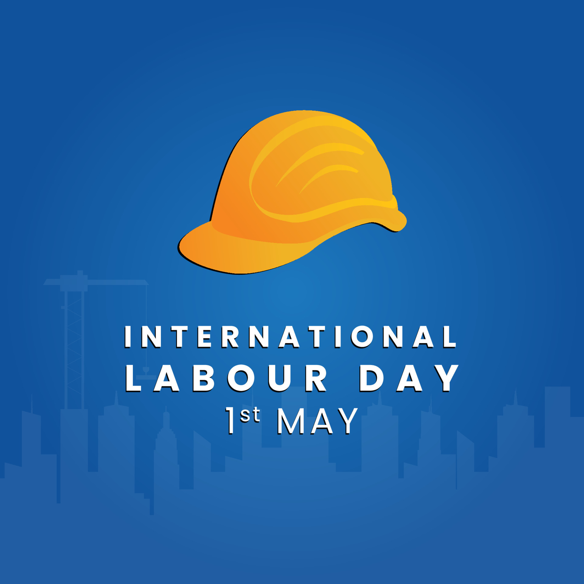 International Labor Day. Labour day. May 1st. Simple Minimal International labour Day Poster