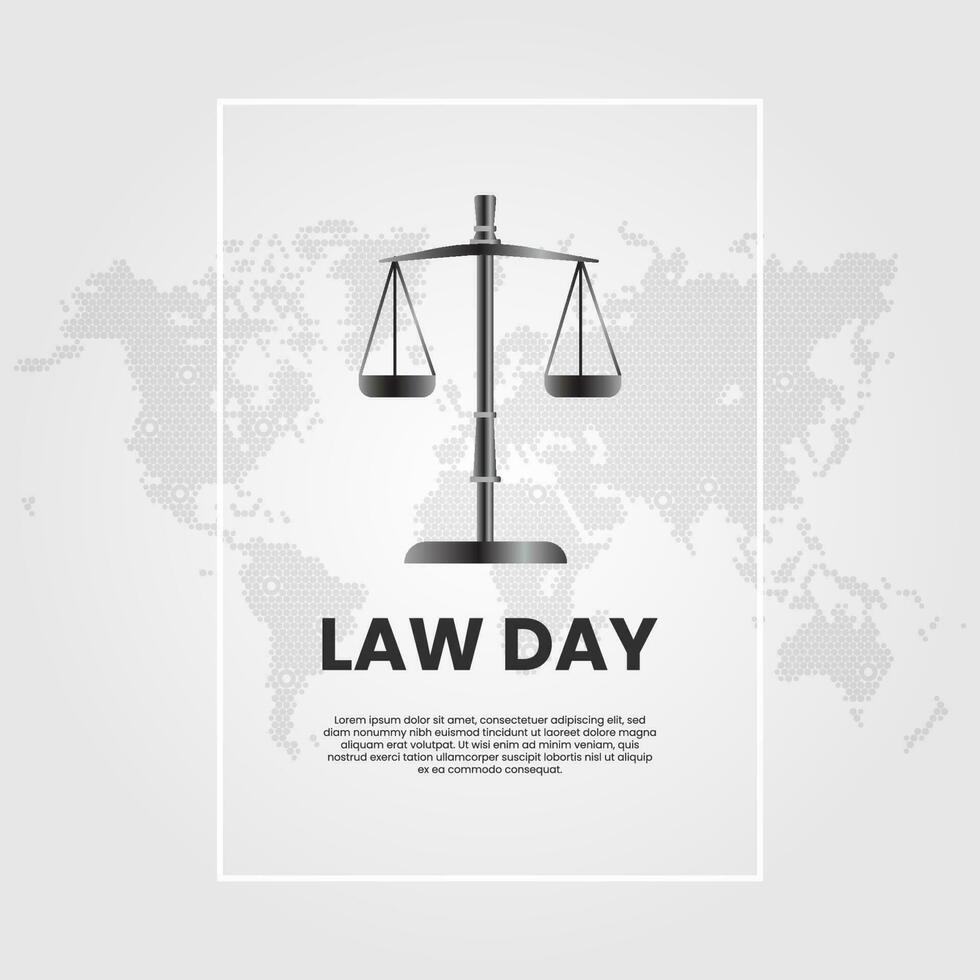 vector ilustración de ley día. mundo día de social justicia.