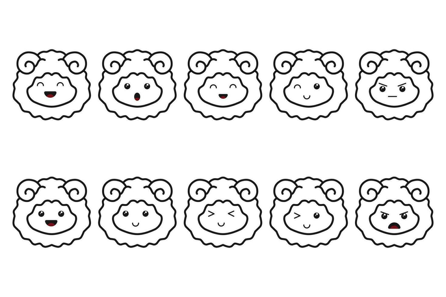 Cute Kawaii Icon Illustration Character Cartoon Vector Face Design background food japanese element sweet emoji graphic emoticon