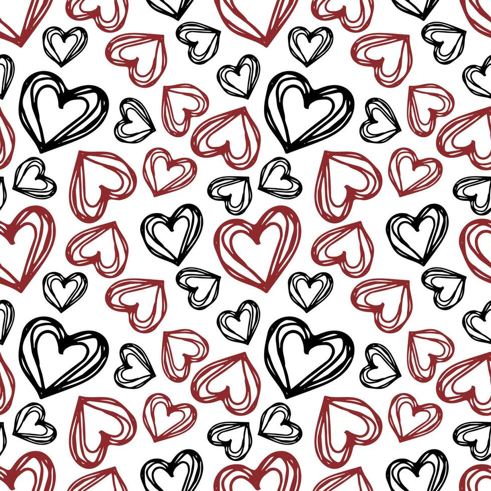 Seamless pattern for Valentine's Day. vector