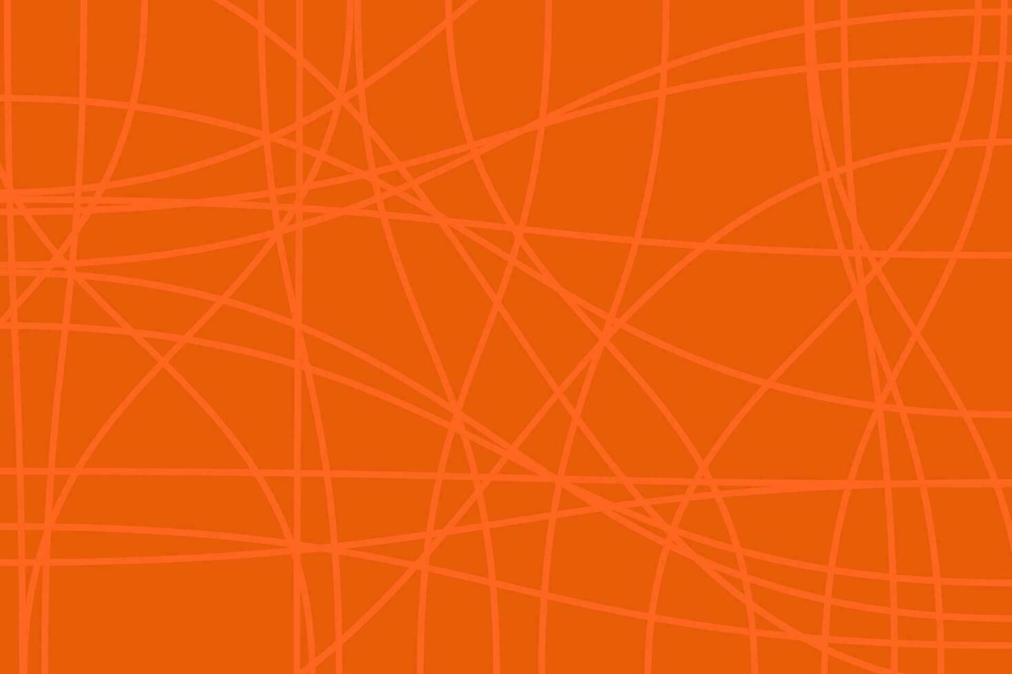 orange curve line weaing  random abstract background vector