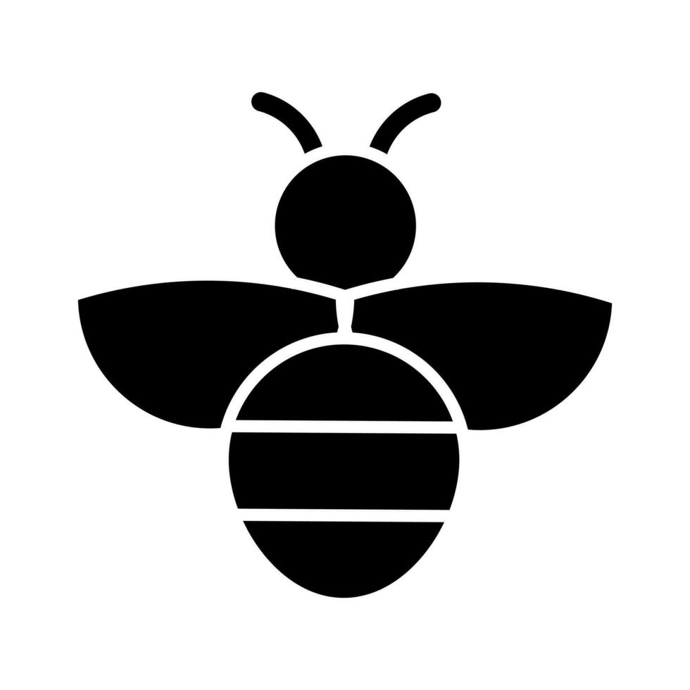 Bee icon vector. honey illustration sign. honeybee symbol. vector