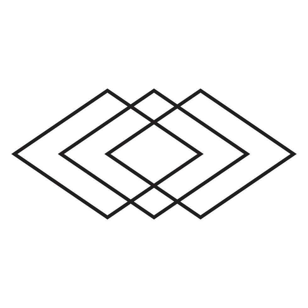 rombo vector icono diseño. resumen geométrico plano icono.